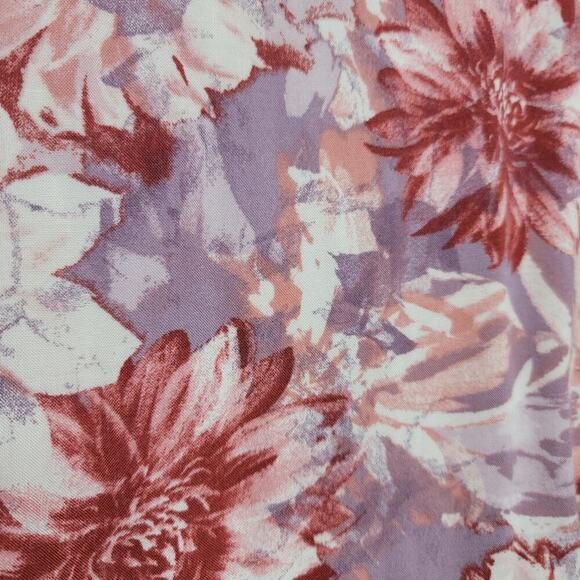 Andree By Unit Purple Floral Blouse 1x Half Sleeve Bell Sleeve - Picture 10 of 11